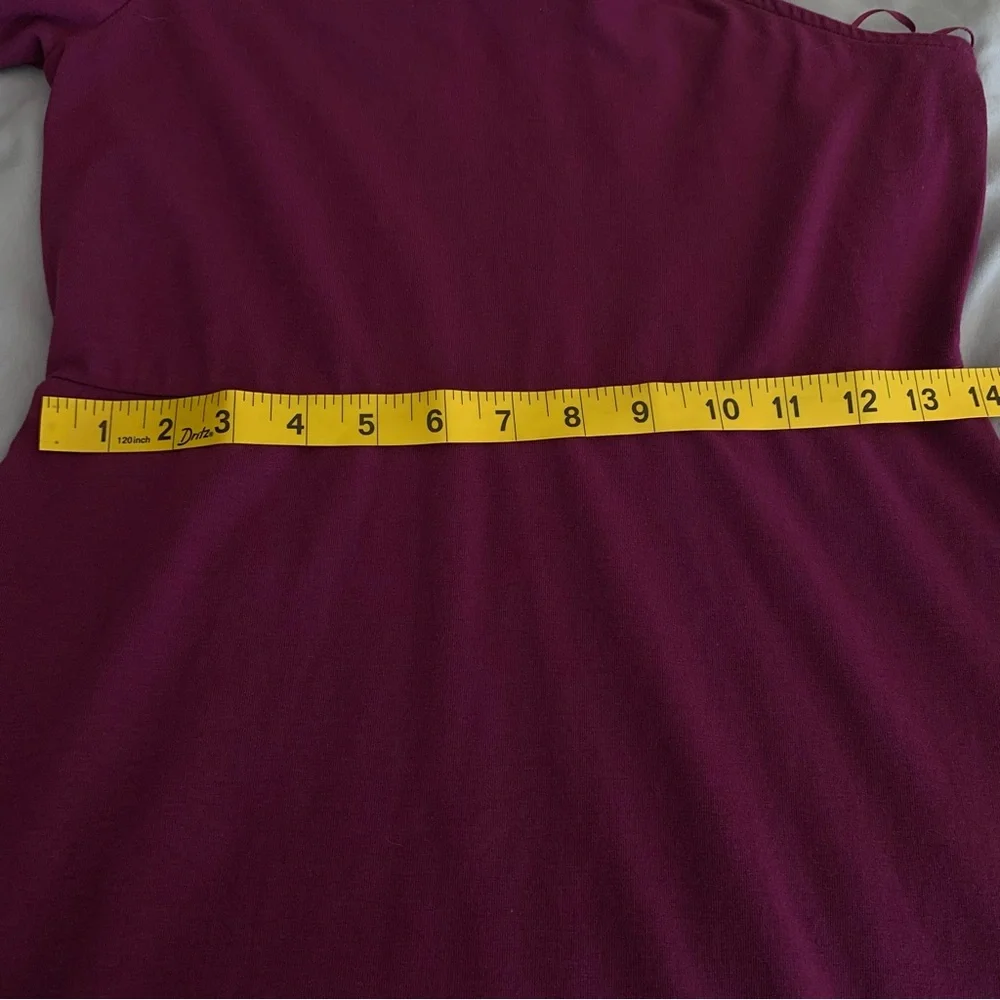 Who What Wear One-Shoulder Midi Dress in Purple - Picture 4 of 7